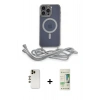 MARSİLYAN™- iPhone 12 Pro Max Kılıf Eksen Özel Seri - Siyah 20D Premium Cam Ekran Koruyucu + Shine Kamera Lens - GD