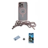 MARSİLYAN™- iPhone 12 Pro Max Kılıf Eksen Özel Seri - Siyah 34D Izgaralı Cam + Shine Kamera Lens Koruma Cam - MI