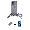 MARSİLYAN™- iPhone 12 Pro Max Kılıf Eksen Özel Seri - Siyah 34D Izgaralı Cam + Shine Kamera Lens Koruma Cam - SH