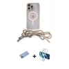 MARSİLYAN™- iPhone 12 Pro Max Kılıf Eksen Özel Seri - Siyah 3D Antistatik Seramik Nano Ekran Koruyucu + Shine Kamera Lens Koruma Cam - MI