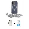 MARSİLYAN™- iPhone 12 Pro Max Kılıf Eksen Özel Seri - Siyah 5D Eko Cam Ekran Koruyucu + Shine Kamera Lens - GD