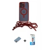MARSİLYAN™- iPhone 12 Pro Max Kılıf Eksen Özel Seri - Siyah 5D Eko Cam Ekran Koruyucu + Shine Kamera Lens Koruma Cam - GI