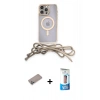 MARSİLYAN™- iPhone 12 Pro Max Kılıf Eksen Özel Seri - Siyah 5D Eko Cam Ekran Koruyucu + Shine Kamera Lens Koruma Cam - SABE