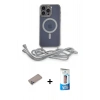 MARSİLYAN™- iPhone 12 Pro Max Kılıf Eksen Özel Seri - Siyah 5D Eko Cam Ekran Koruyucu + Shine Kamera Lens Koruma Cam - SABE