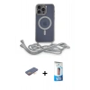MARSİLYAN™- iPhone 12 Pro Max Kılıf Eksen Özel Seri - Siyah 5D Eko Cam Ekran Koruyucu + Turuncu Renkli Kamera Lens Koruma Cam