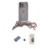 MARSİLYAN™- iPhone 12 Pro Max Kılıf Eksen Özel Seri - Siyah 6D Mat Seramik Hayalet Nano Ekran Koruyucu + Metal Kamera Lens Koruma Cam - GD