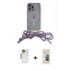 MARSİLYAN™- iPhone 12 Pro Max Kılıf Eksen Özel Seri - Siyah 6D Mat Seramik Hayalet Nano Ekran Koruyucu + Shine Kamera Lens - GD