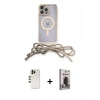 MARSİLYAN™- iPhone 12 Pro Max Kılıf Eksen Özel Seri - Siyah Bilvis Hayalet Cam Ekran Koruyucu + Shine Kamera Lens - GD