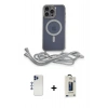 MARSİLYAN™- iPhone 12 Pro Max Kılıf Eksen Özel Seri - Siyah Bilvis Hayalet Cam Ekran Koruyucu + Shine Kamera Lens - LT