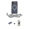 MARSİLYAN™- iPhone 12 Pro Max Kılıf Eksen Özel Seri - Siyah Bilvis Hayalet Cam Ekran Koruyucu + Renkli Kamera Lens Koruma Cam - PE