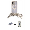MARSİLYAN™- iPhone 12 Pro Max Kılıf Eksen Özel Seri - Siyah Bilvis Hayalet Cam Ekran Koruyucu + Renkli Kamera Lens Koruma Cam - PE