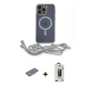 MARSİLYAN™- iPhone 12 Pro Max Kılıf Eksen Özel Seri - Siyah Bilvis Hayalet Cam Ekran Koruyucu + Renkli Kamera Lens Koruma Cam - SI