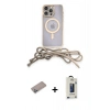 MARSİLYAN™- iPhone 12 Pro Max Kılıf Eksen Özel Seri - Siyah Bilvis Hayalet Cam Ekran Koruyucu + Shine Kamera Lens Koruma Cam - SABE