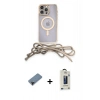 MARSİLYAN™- iPhone 12 Pro Max Kılıf Eksen Özel Seri - Siyah Bilvis Hayalet Cam Ekran Koruyucu + Shine Kamera Lens Koruma Cam - SH