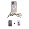 MARSİLYAN™- iPhone 12 Pro Max Kılıf Eksen Özel Seri - Siyah Joko 5D Cam + Neon Fosforlu Kamera Lens - YL