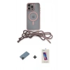 MARSİLYAN™- iPhone 12 Pro Max Kılıf Eksen Özel Seri - Siyah Joko 5D Cam + Shine Kamera Lens Koruma Cam - SH