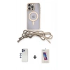 MARSİLYAN™- iPhone 12 Pro Max Kılıf Eksen Özel Seri - Siyah Joko 5D Cam + Shine Kamera Lens - LT