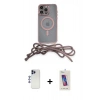 MARSİLYAN™- iPhone 12 Pro Max Kılıf Eksen Özel Seri - Siyah Joko 5D Cam + Shine Kamera Lens - LT