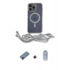 MARSİLYAN™- iPhone 12 Pro Max Kılıf Eksen Özel Seri - Siyah Joko Magic 5D Cam + Metal Kamera Lens Koruma Cam - KI