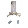 MARSİLYAN™- iPhone 12 Pro Max Kılıf Eksen Özel Seri - Siyah Joko Magic 5D Cam + Metal Kamera Lens Koruma Cam - KI