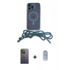 MARSİLYAN™- iPhone 12 Pro Max Kılıf Eksen Özel Seri - Siyah Joko Magic 5D Cam + Neon Fosforlu Kamera Lens - YL