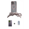 MARSİLYAN™- iPhone 12 Pro Max Kılıf Eksen Özel Seri - Siyah Joko Magic 5D Cam + Neon Fosforlu Kamera Lens - YL