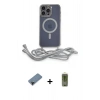 MARSİLYAN™- iPhone 12 Pro Max Kılıf Eksen Özel Seri - Siyah Joko Magic 5D Hayalet Cam + Shine Kamera Lens Koruma Cam - SH