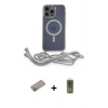 MARSİLYAN™- iPhone 12 Pro Max Kılıf Eksen Özel Seri - Siyah Joko Magic 5D Hayalet Cam + Shine Kamera Lens Koruma Cam - SABE