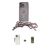 MARSİLYAN™- iPhone 12 Pro Max Kılıf Eksen Özel Seri - Siyah Joko Magic 5D Hayalet Cam + Shine Kamera Lens - LT