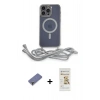 MARSİLYAN™- iPhone 12 Pro Max Kılıf Eksen Özel Seri - Siyah Mat Seramik Nano Ekran Koruyucu + Metal Kamera Lens Koruma Cam - GD