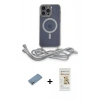 MARSİLYAN™- iPhone 12 Pro Max Kılıf Eksen Özel Seri - Siyah Mat Seramik Nano Ekran Koruyucu + Shine Kamera Lens Koruma Cam - GS