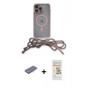 MARSİLYAN™- iPhone 12 Pro Max Kılıf Eksen Özel Seri - Siyah Mat Seramik Nano Ekran Koruyucu + Renkli Kamera Lens Koruma Cam - PE