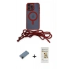 MARSİLYAN™- iPhone 12 Pro Max Kılıf Eksen Özel Seri - Siyah Mat Seramik Nano Ekran Koruyucu + Shine Kamera Lens Koruma Cam - SH
