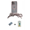 MARSİLYAN™- iPhone 12 Pro Max Kılıf Eksen Özel Seri - Siyah Polymer Nano Ekran Koruyucu + Shine Kamera Lens Koruma Cam - SH