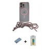 MARSİLYAN™- iPhone 12 Pro Max Kılıf Eksen Özel Seri - Siyah Polymer Nano Ekran Koruyucu + Shine Kamera Lens Koruma Cam - GS