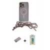 MARSİLYAN™- iPhone 12 Pro Max Kılıf Eksen Özel Seri - Siyah Polymer Nano Ekran Koruyucu + Shine Kamera Lens Koruma Cam - SABE