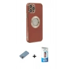 MARSİLYAN™- iPhone 12 Pro Max Kılıf İz Form Serisi - Siyah 5D Eko Cam Ekran Koruyucu + Shine Kamera Lens Koruma Cam - GI