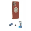 MARSİLYAN™- iPhone 12 Pro Max Kılıf İz Form Serisi - Siyah 5D Eko Cam Ekran Koruyucu + Shine Kamera Lens Koruma Cam - GD