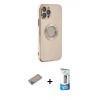 MARSİLYAN™- iPhone 12 Pro Max Kılıf İz Form Serisi - Siyah 5D Eko Cam Ekran Koruyucu + Shine Kamera Lens Koruma Cam - SABE