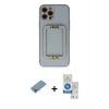 MARSİLYAN™- iPhone 12 Pro Max Kılıf Kozmos Minimal Prime - Şeffaf Royal Nano Ekran Koruyucu + Shine Kamera Lens Koruma Cam - GI
