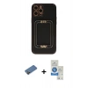 MARSİLYAN™- iPhone 12 Pro Max Kılıf Kozmos Minimal Prime - Şeffaf Royal Nano Ekran Koruyucu + Shine Kamera Lens Koruma Cam - GD