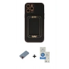 MARSİLYAN™- iPhone 12 Pro Max Kılıf Kozmos Minimal Prime - Şeffaf Royal Nano Ekran Koruyucu + Metal Kamera Lens Koruma Cam - KI