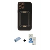 MARSİLYAN™- iPhone 12 Pro Max Kılıf Kozmos Minimal Prime - Şeffaf Royal Nano Ekran Koruyucu + Shine Kamera Lens Koruma Cam - MI