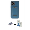 MARSİLYAN™- iPhone 12 Pro Max Kılıf Kozmos Minimal Prime - Şeffaf Royal Nano Ekran Koruyucu + Renkli Kamera Lens Koruma Cam - PE