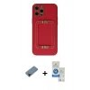 MARSİLYAN™- iPhone 12 Pro Max Kılıf Kozmos Minimal Prime - Şeffaf Royal Nano Ekran Koruyucu + Siyah Shine Kamera Lens Koruma Cam