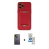 MARSİLYAN™- iPhone 12 Pro Max Kılıf Kozmos Minimal Prime - Şeffaf Royal Nano Ekran Koruyucu + Neon Fosforlu Kamera Lens - YL