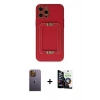 MARSİLYAN™- iPhone 12 Pro Max Kılıf Kozmos Minimal Prime - Şeffaf Temperli Cam Ekran Koruyucu + Neon Fosforlu Kamera Lens - SI