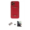 MARSİLYAN™- iPhone 12 Pro Max Kılıf Kozmos Minimal Prime - Şeffaf Temperli Cam Ekran Koruyucu + Shine Kamera Lens Koruma Cam - SABE