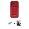MARSİLYAN™- iPhone 12 Pro Max Kılıf Kozmos Minimal Prime - Şeffaf Temperli Cam Ekran Koruyucu + Shine Kamera Lens Koruma Cam - MI