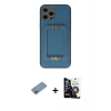 MARSİLYAN™- iPhone 12 Pro Max Kılıf Kozmos Minimal Prime - Şeffaf Temperli Cam Ekran Koruyucu + Shine Kamera Lens Koruma Cam - PE
